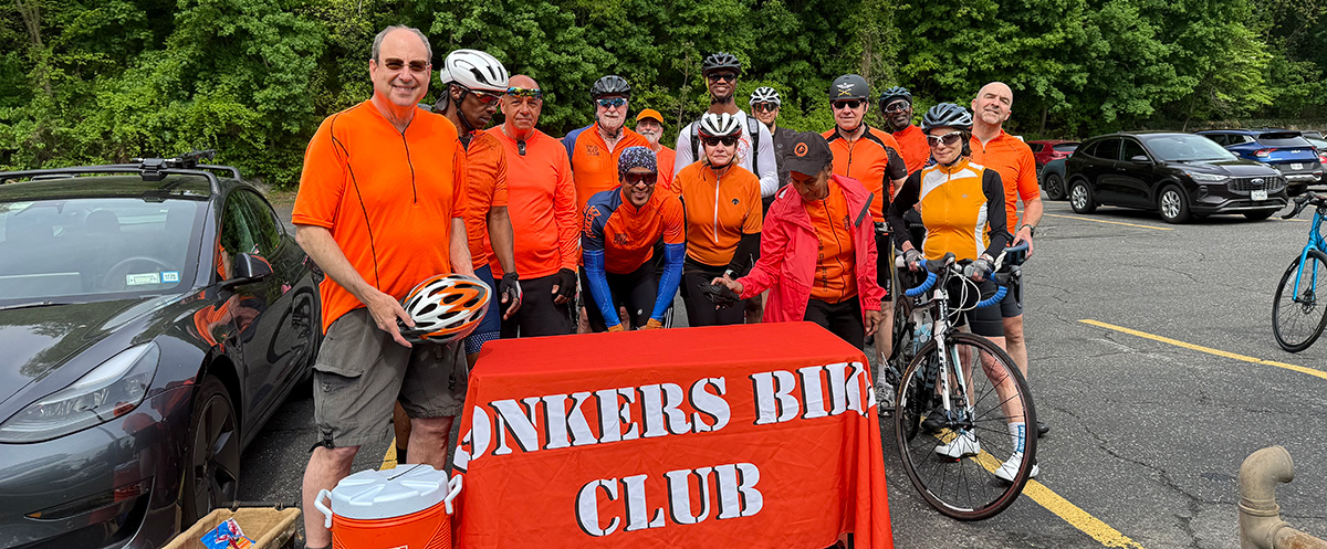 Chuck with the Yonkers Bikers Club